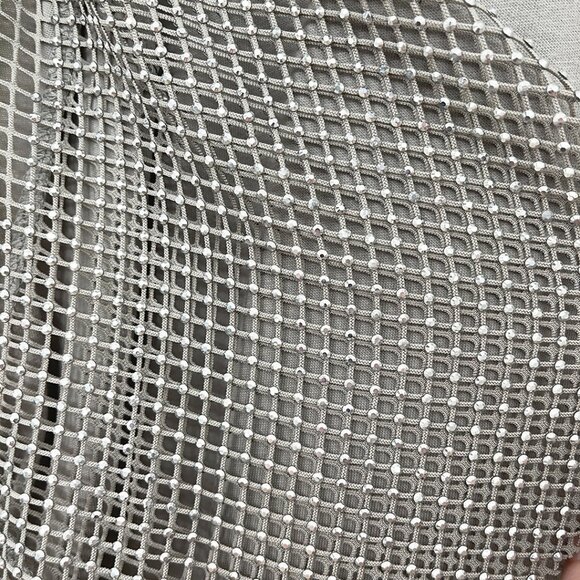 NWOT Dolly Parton Sparkle Mesh Sleeve Graphic T-Shirt XS - Picture 5 of 9